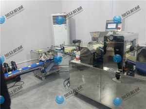 寧波廖老板酥餅機生產線已調試完畢，已投入生產