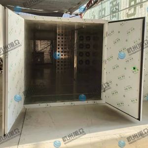 空氣能12p烘干房安裝完成，客戶烘干黃精藥材